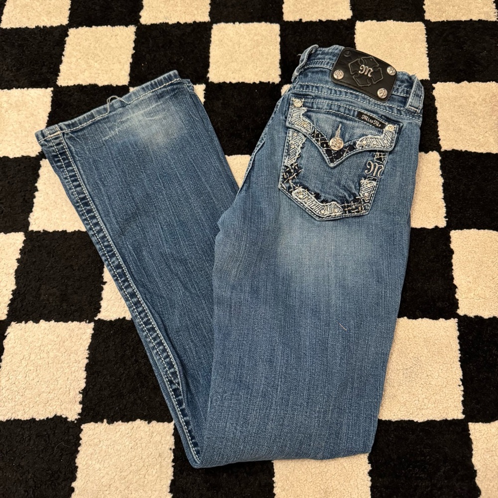 Miss Me Embroidered Pocket Women’s Jeans Designer Y2K Jeans